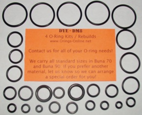 DYE DM8 marker O ring Kit Paintball 2 kits / rebuilds  