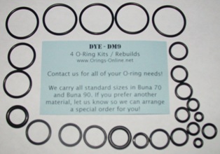 DYE DM9 marker O ring Kit Paintball 2 kits / rebuilds  